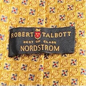 Robert Talbott Best Of Class Nordstrom Geometric Yellow w/blue and red accentTie